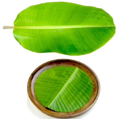 Fresh organic fruits and vegetables Organic Banana Leaf